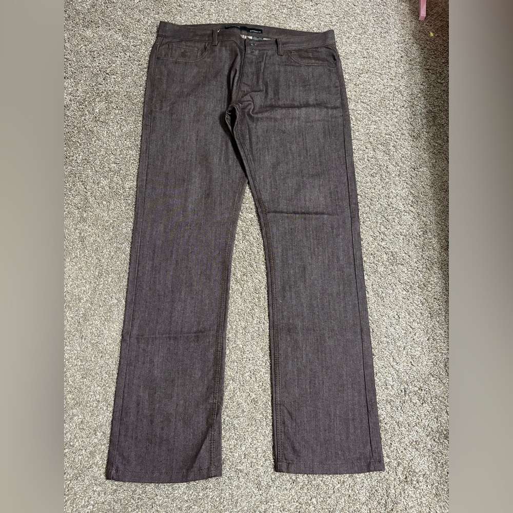 Rocawear Brown Straight Fit Jeans 38x36